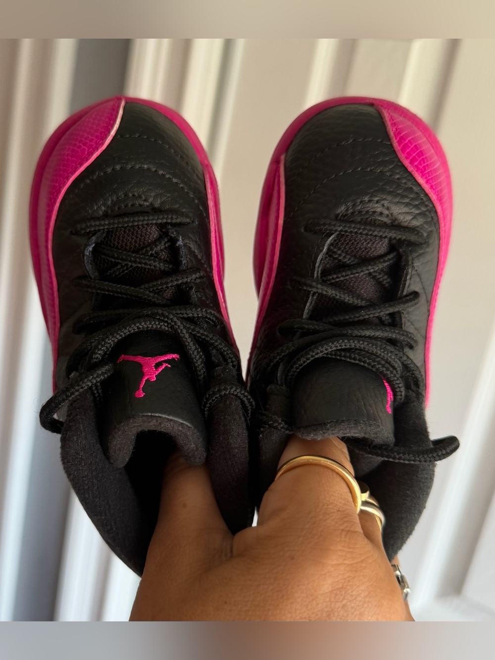 Jordan 12 Retro In Deadly Pink Shoes
Size: 8 (Toddler) - Picture 6 of 9